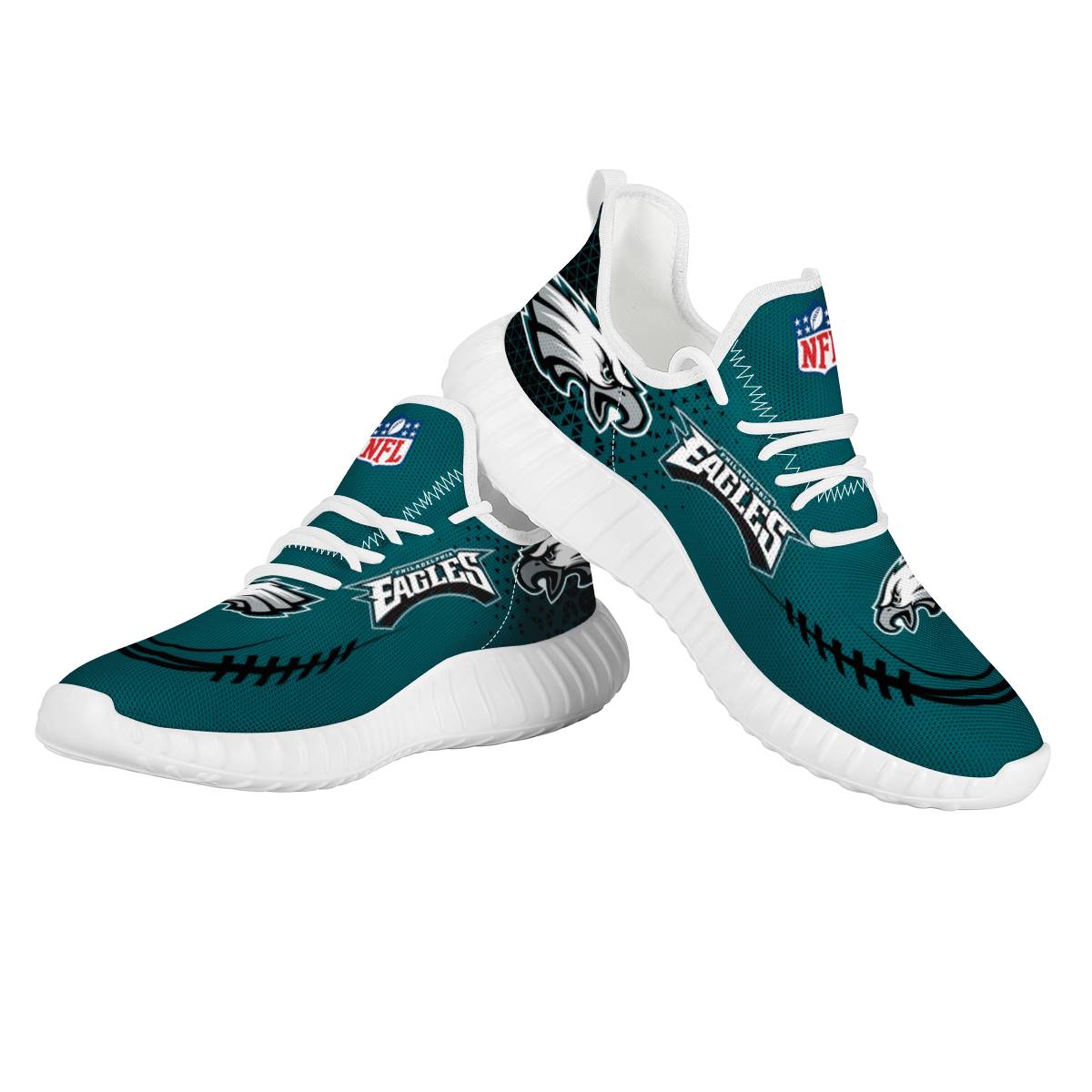 Men's Philadelphia Eagles Mesh Knit Sneakers/Shoes 012